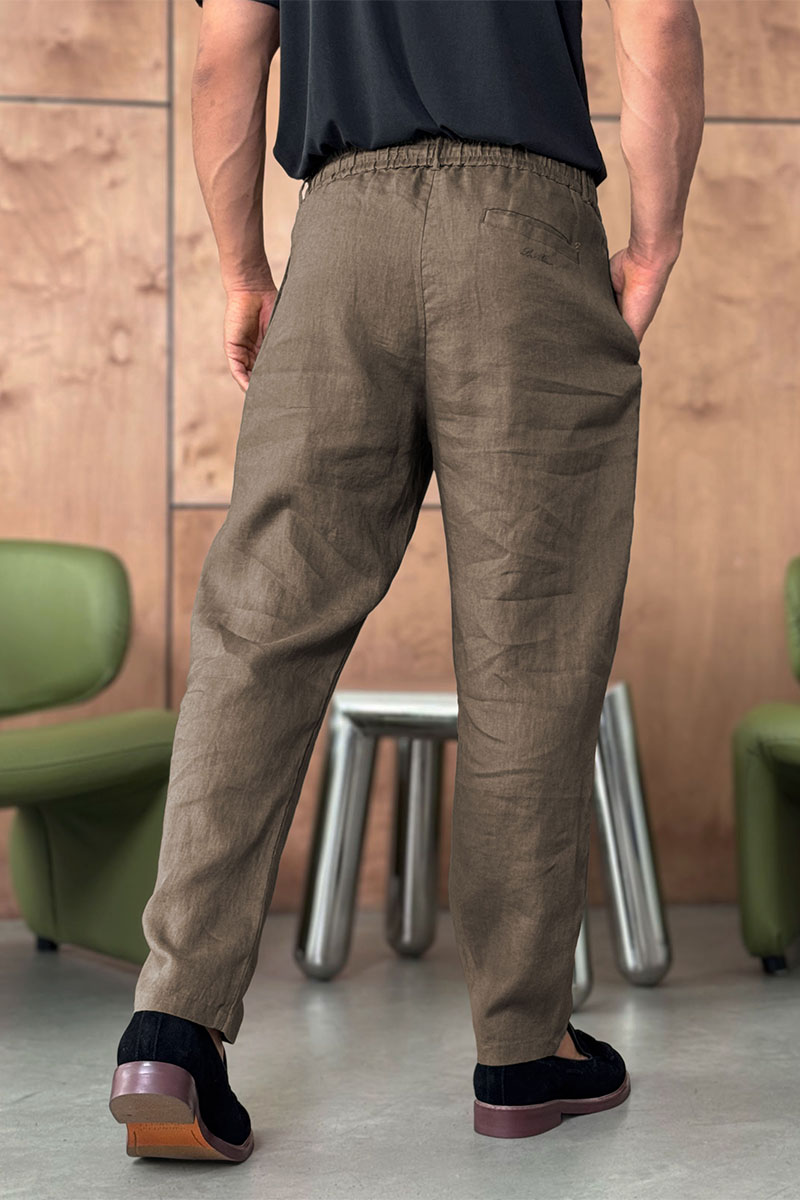 Loro Piana Мужские коричневые брюки 