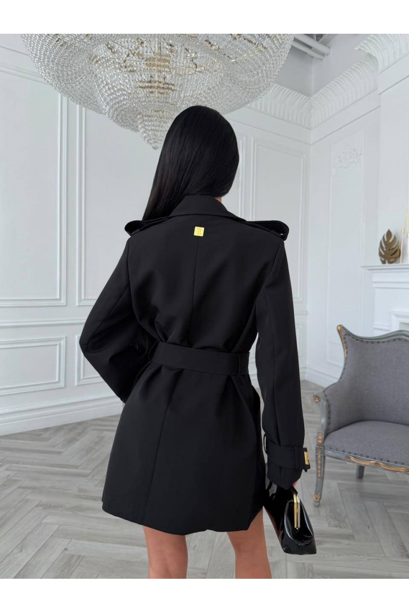 Schiaparelli Женское чёрное пальто premium