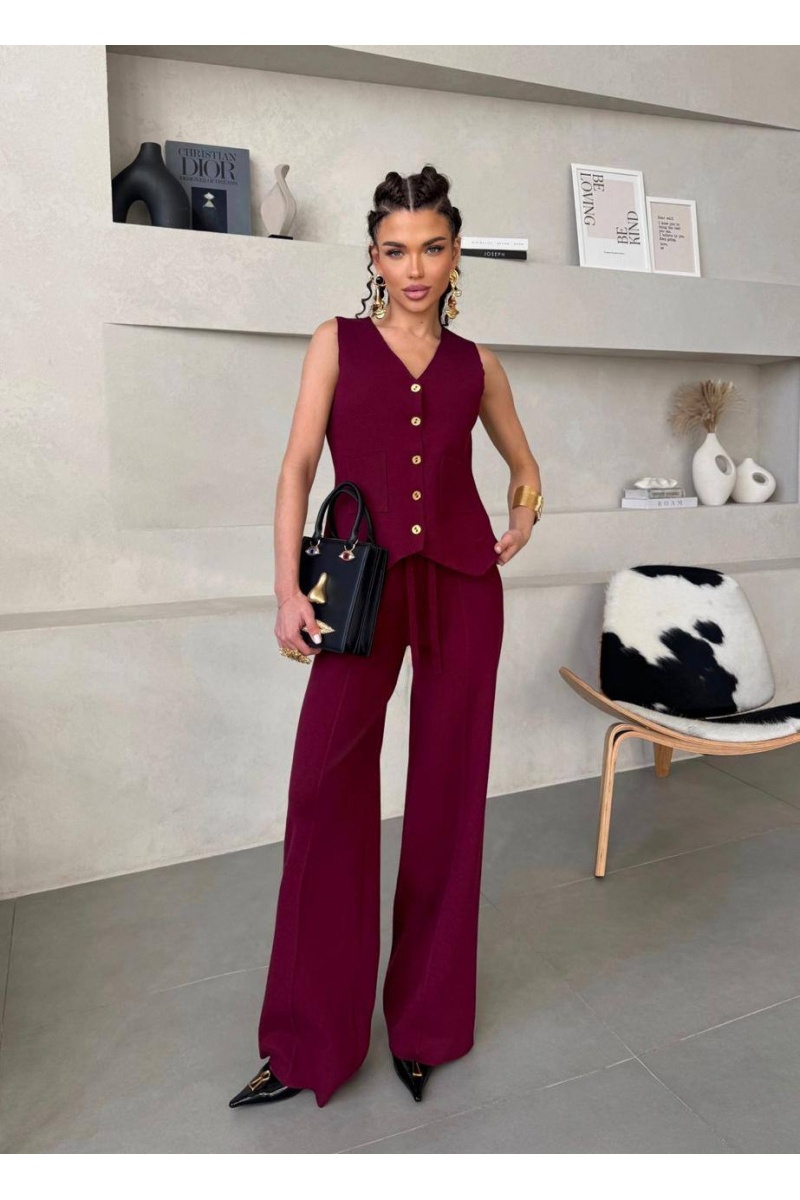 Schiaparelli Женский бордовый костюм premium