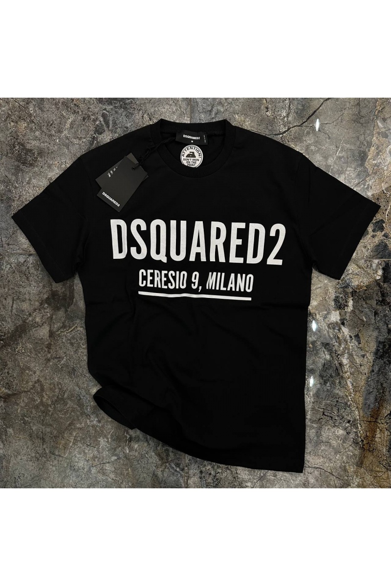 Dsquared2 Мужская чёрная футболка Ceresio 9