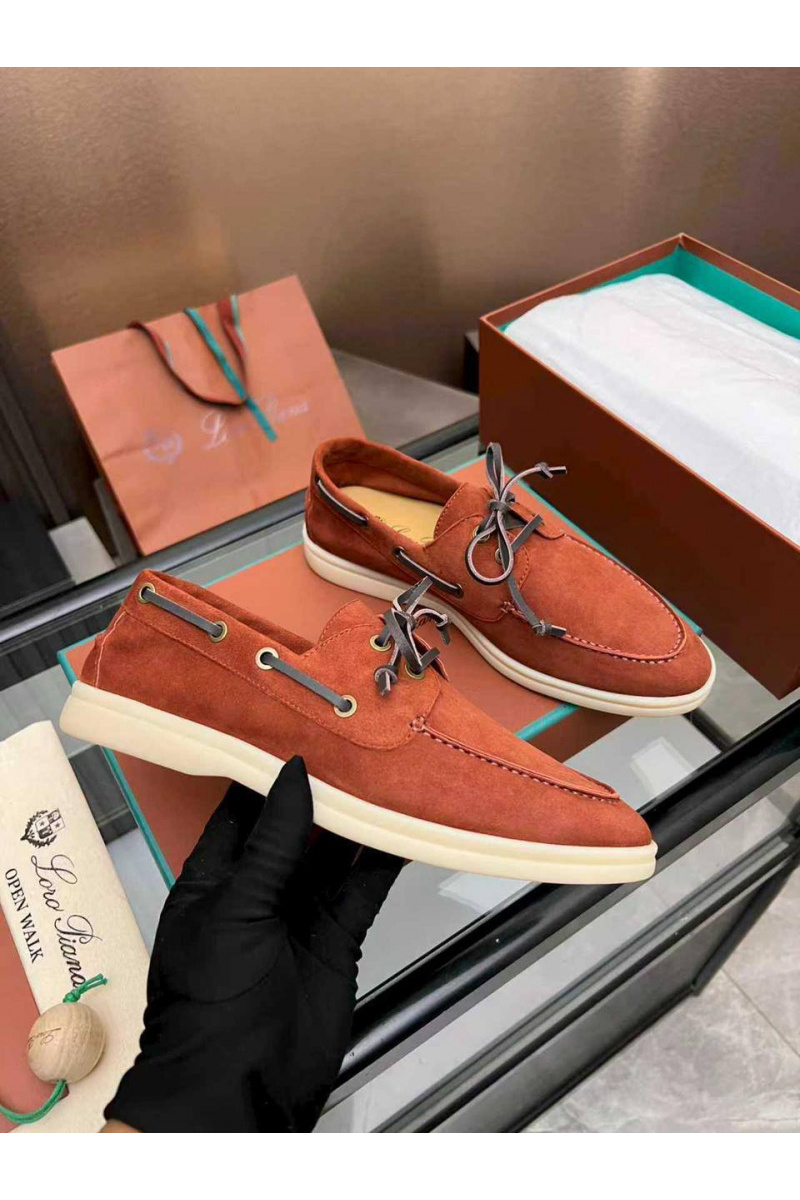 Loro Piana Женские замшевые лоферы premium