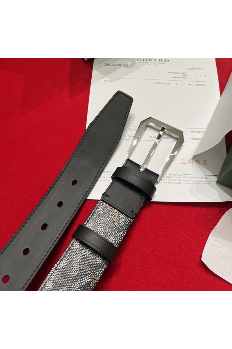 Designer Clothing Кожаный ремень Goyard Florida Goyardine premium 