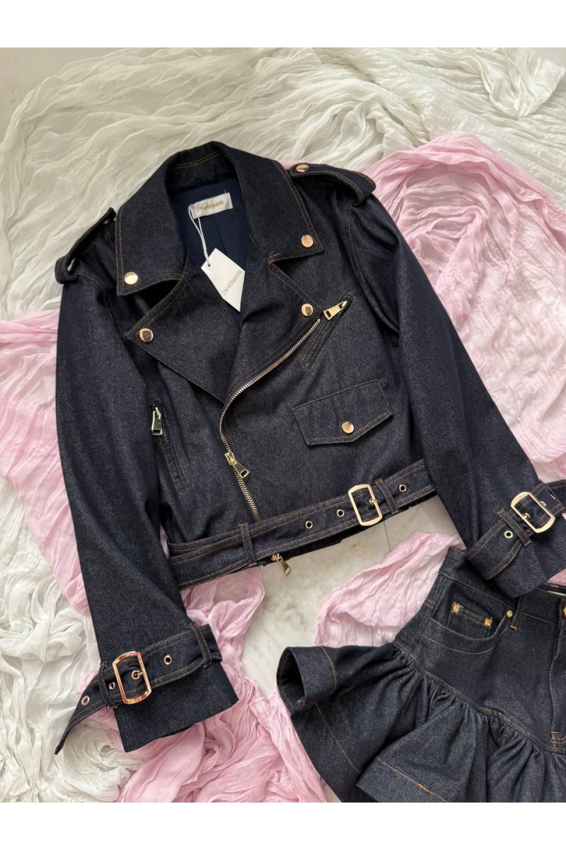 Zimmermann Женский джинсовый костюм двойка Zimmermann