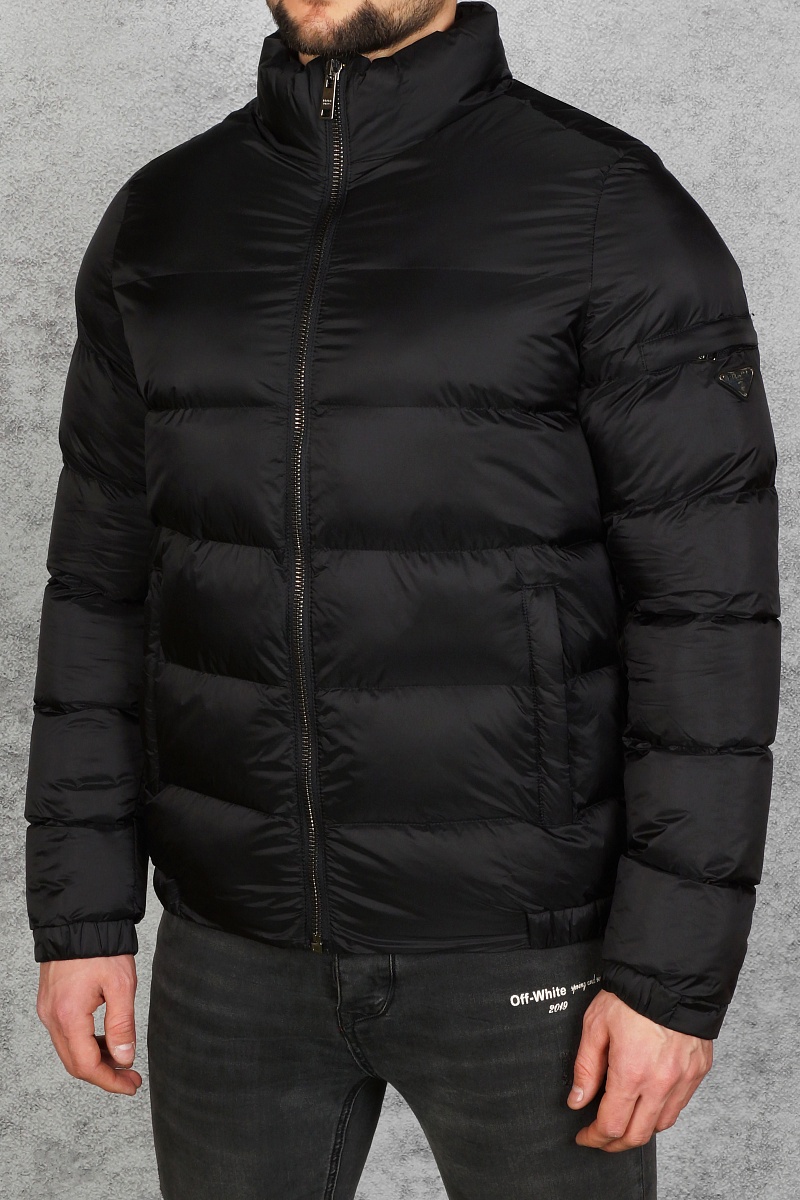 Prada Классическая мужская куртка чёрного цвета