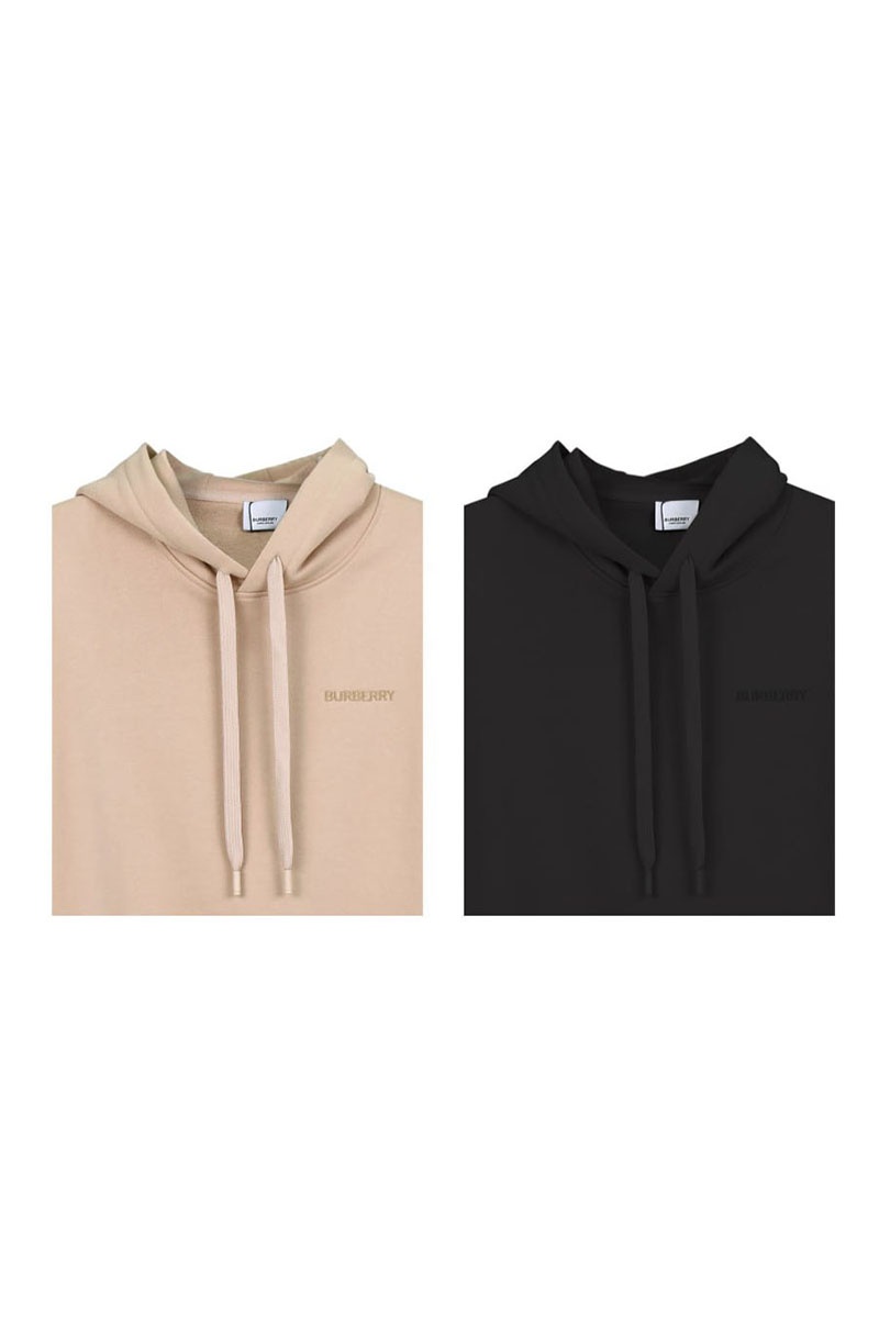 Burberry Чёрное худи Ekd Inlay 'Marks'