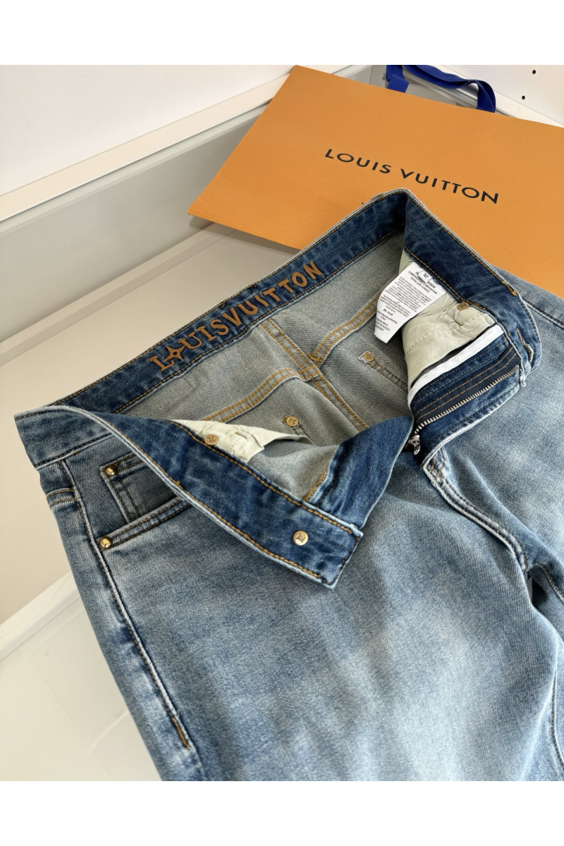 Lоuis Vuittоn Мужские синие джинсы premium