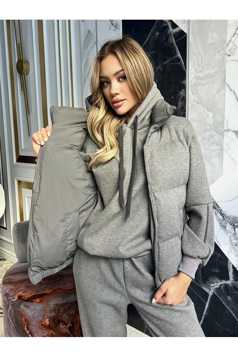 Designer Женский серый костюм тройка 