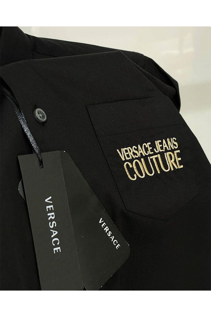Versace Классическая рубашка embroidered logo - Black