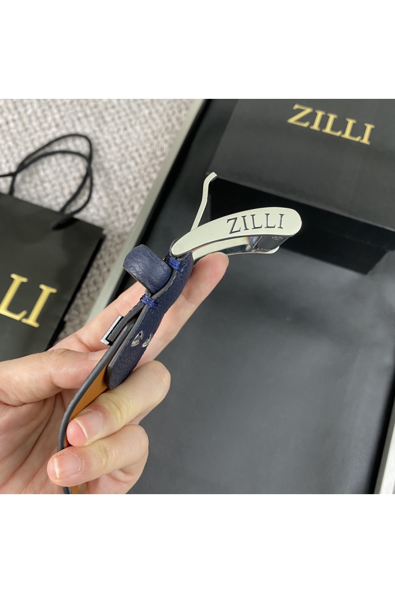 Zilli Двусторонний кожаный ремень Premium (ширина 3.8 см)