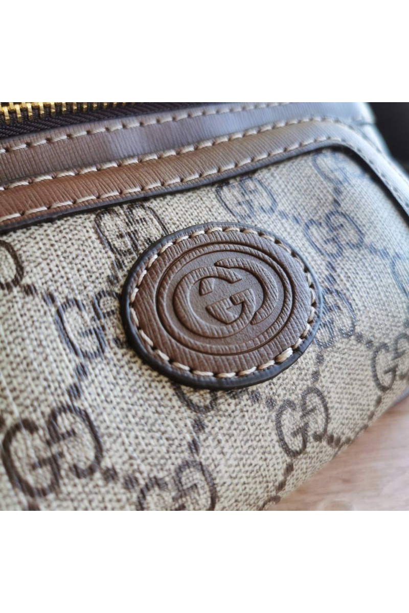 Gucci Сумка на пояс Interlocking G 23x12x2.5 см - Brown