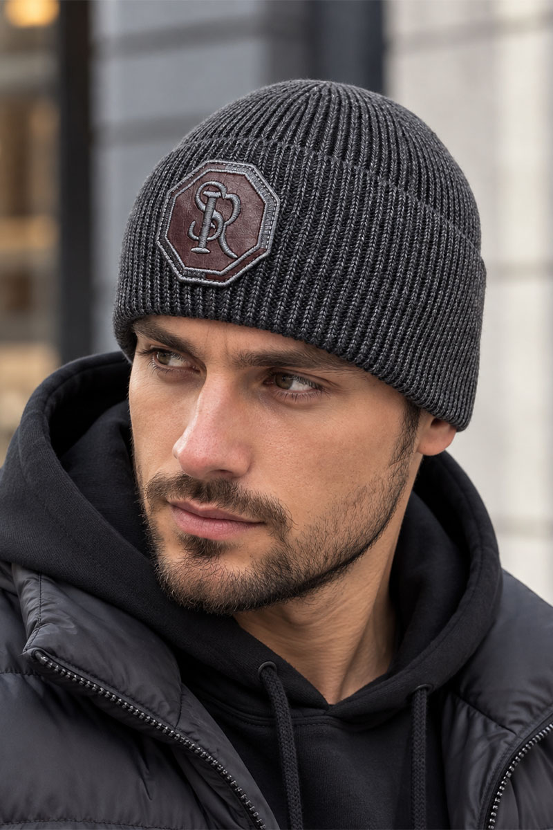 Stеfаnо Riссi Шапка logo-embroidered - Dark Grey