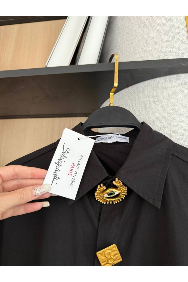 Schiaparelli Женская хлопковая рубашка Premium - Black