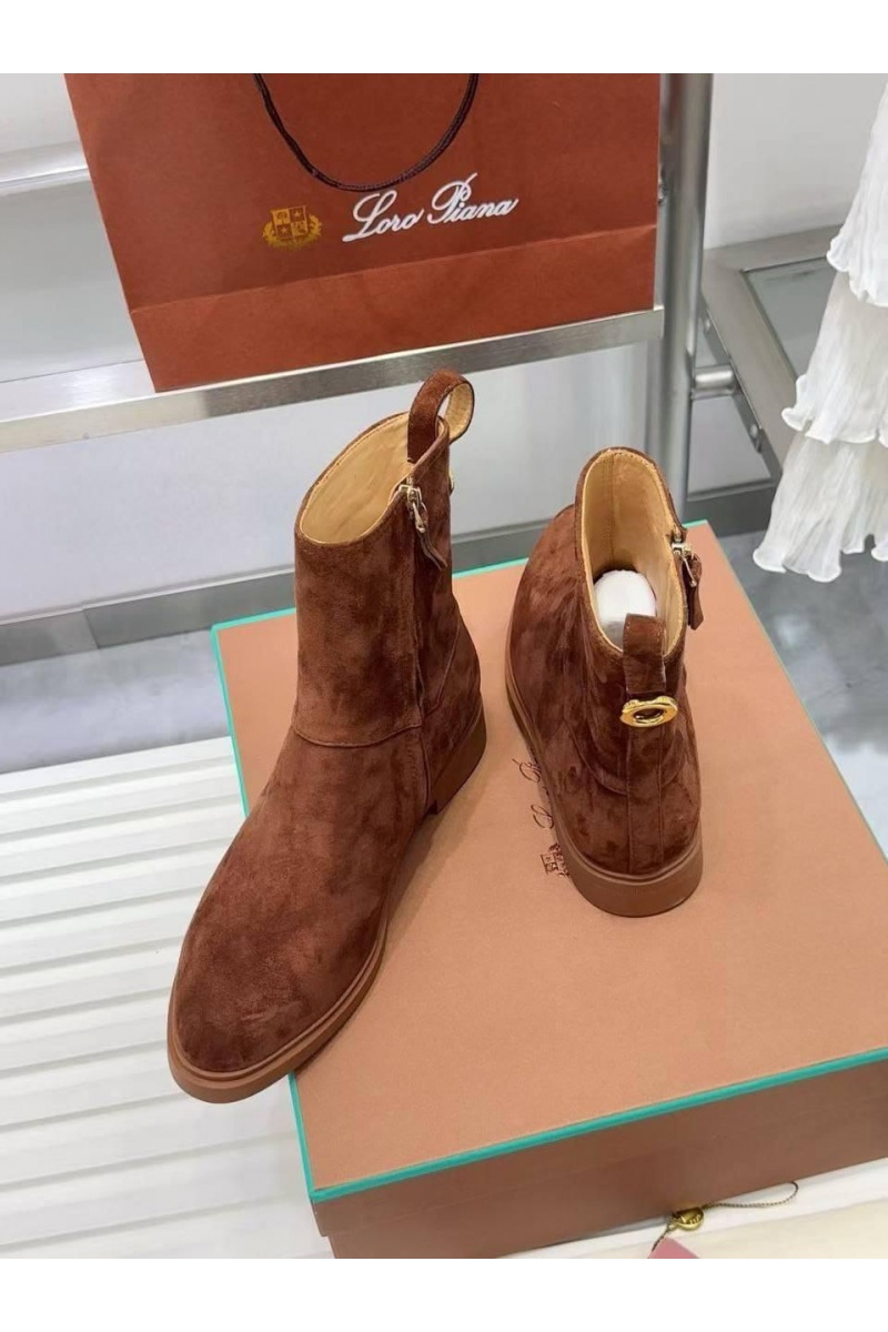 Loro Piana Женские замшевые сапоги premium