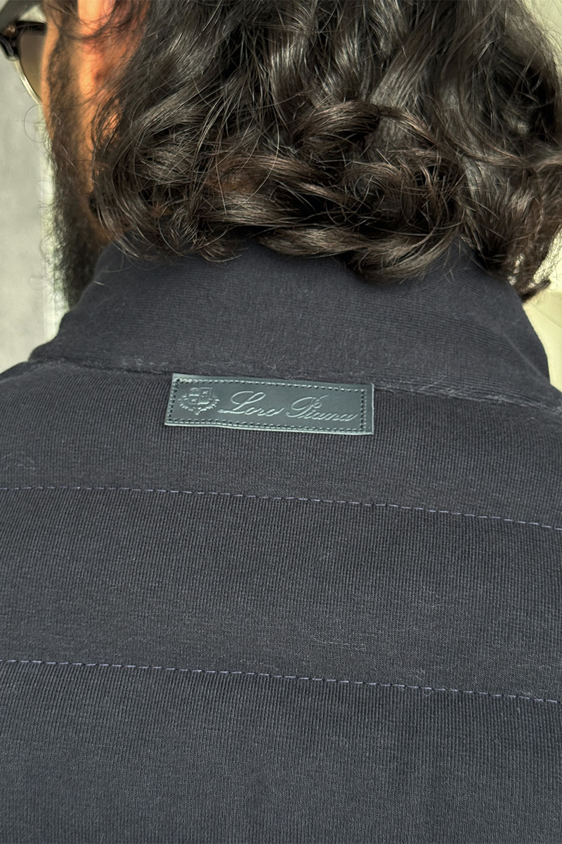 Loro Piana Тёмно-синий двусторонний жилет