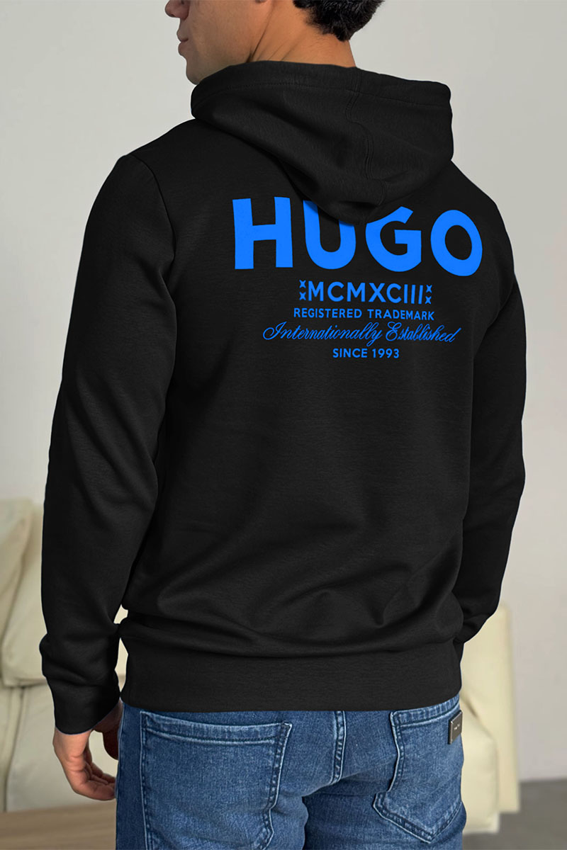 Hugо Воss Мужское худи Nazardo - Black