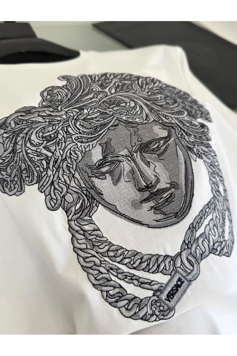 Versace Мужская футболка Medusa logo-embroidered - White 