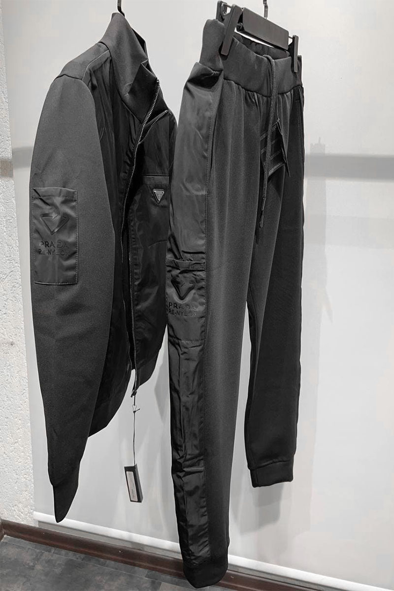 Prada Классический мужской костюм чёрного цвета