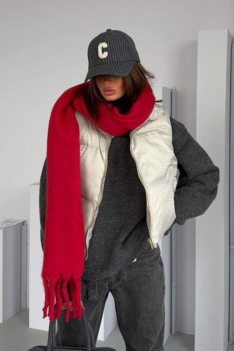 MIU MIU Женский жилет белого цвета