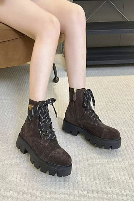 Женские замшевые ботинки 