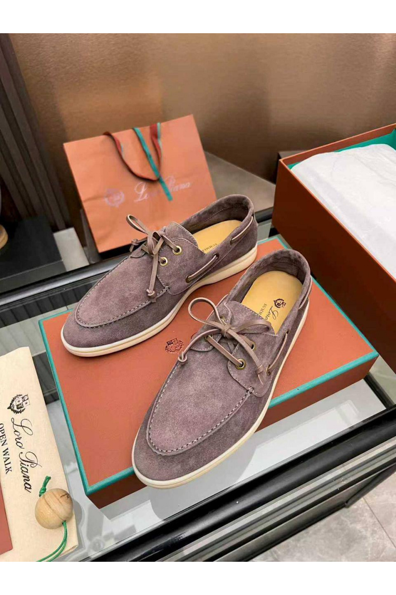 Loro Piana Женские замшевые лоферы premium