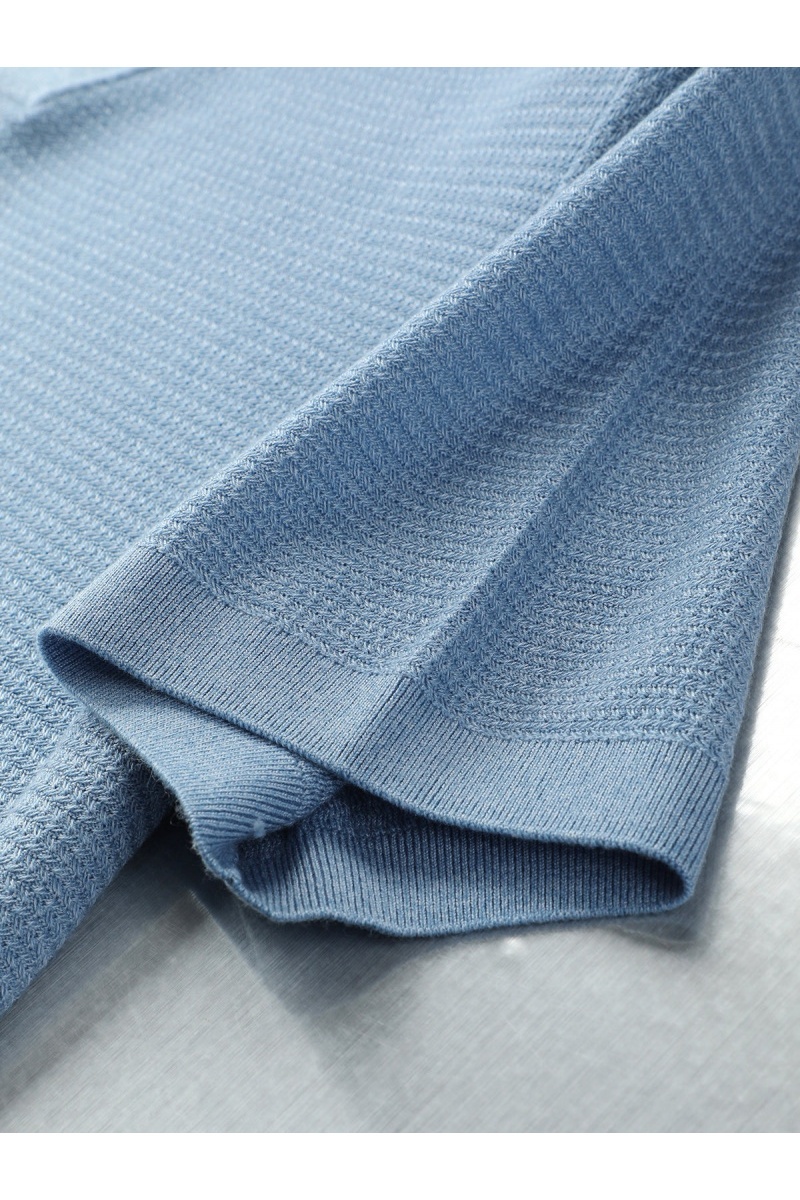 Loro Piana Мужское поло голубого цвета premium