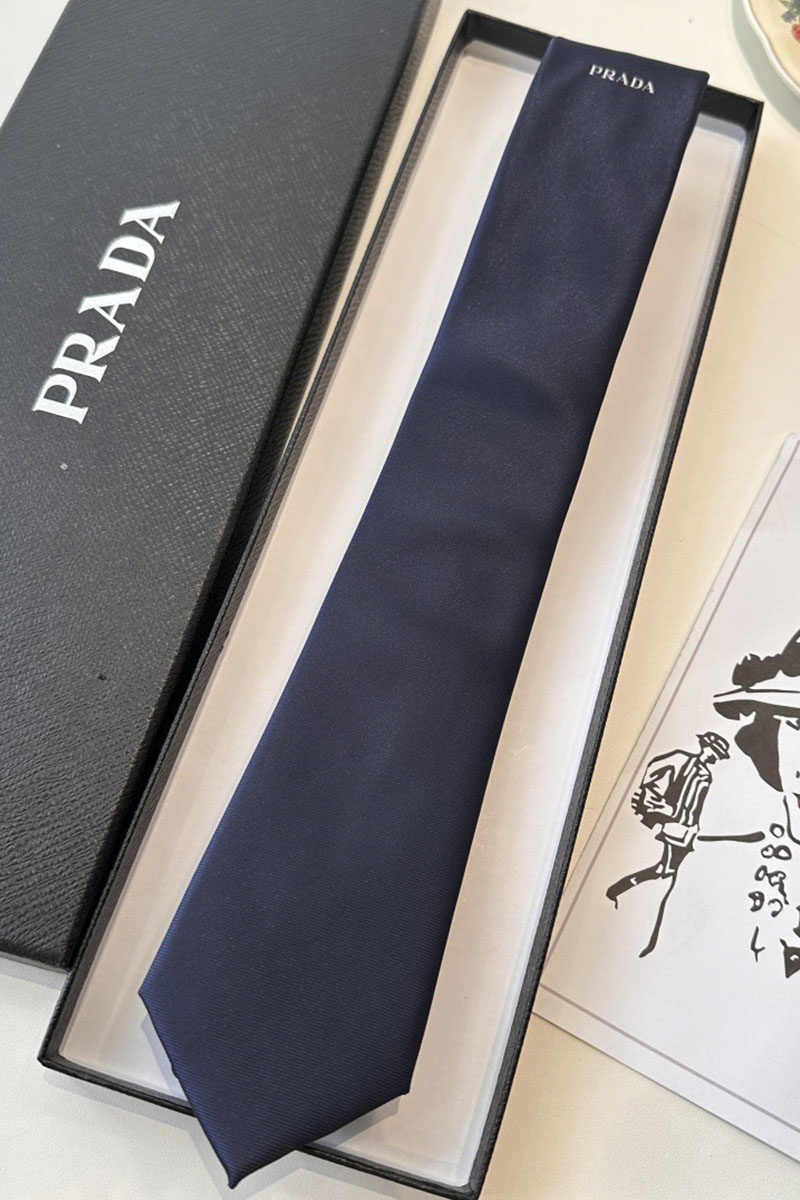 Prada Галстук premium 150x7 см - Navy