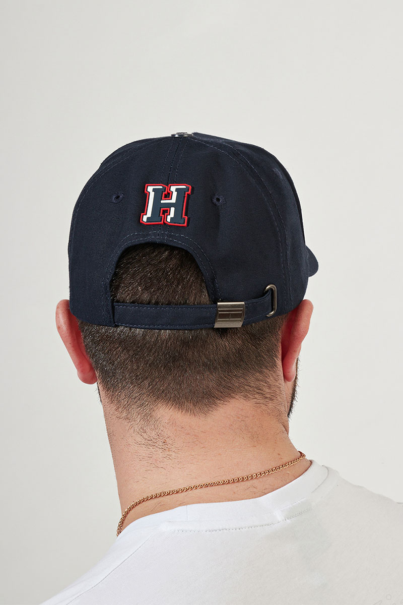 Tommy Hilfiger Мужская тёмно-синяя бейсболка logo-embroidered