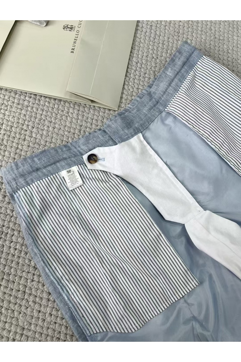 Designer Льняные брюки Premium - Blue