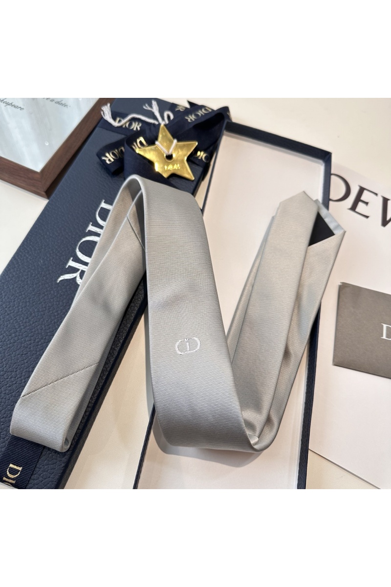 Dior Галстук logo-embroidered premium - Grey