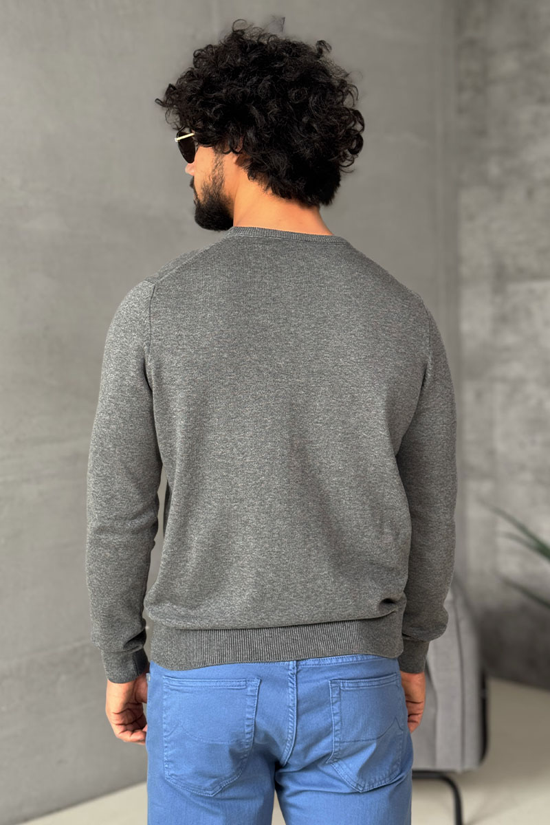 Tommy Hilfiger Мужская кофта серого цвета logo-embroidered