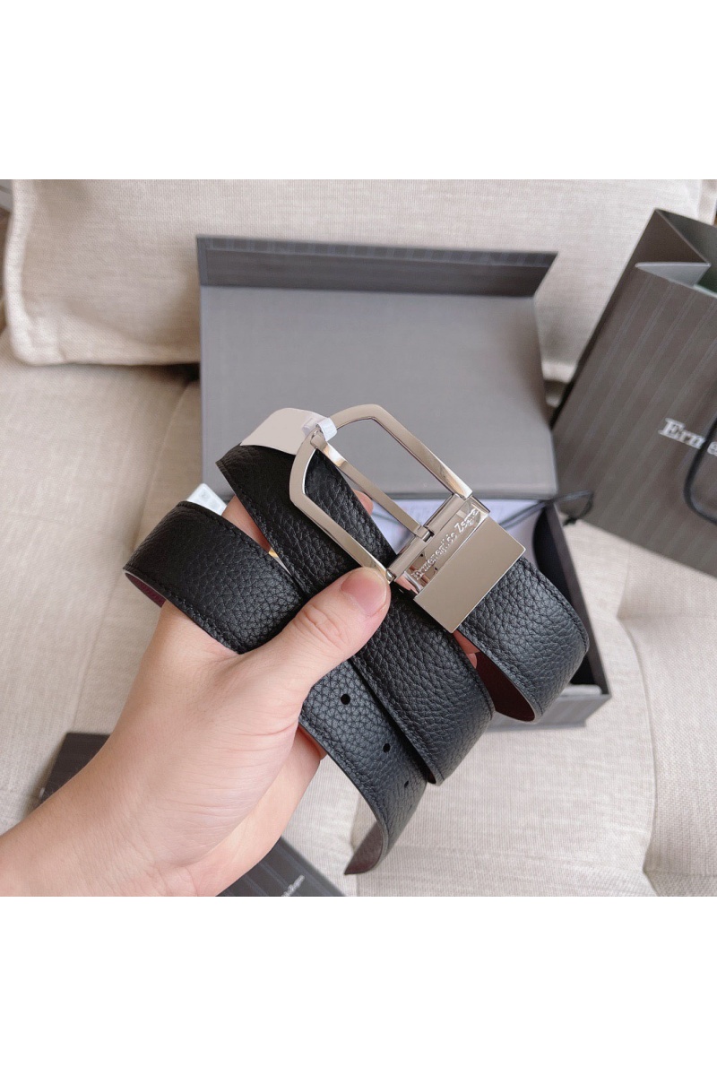 Zegna Двусторонний кожаный ремень Premium (ширина 3.5 см)