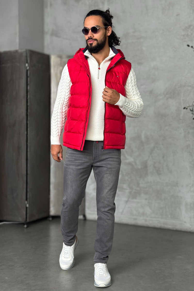 Tommy Hilfiger Мужской красный жилет 