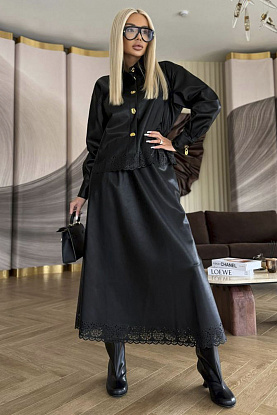 Женский костюм из эко кожи Premium