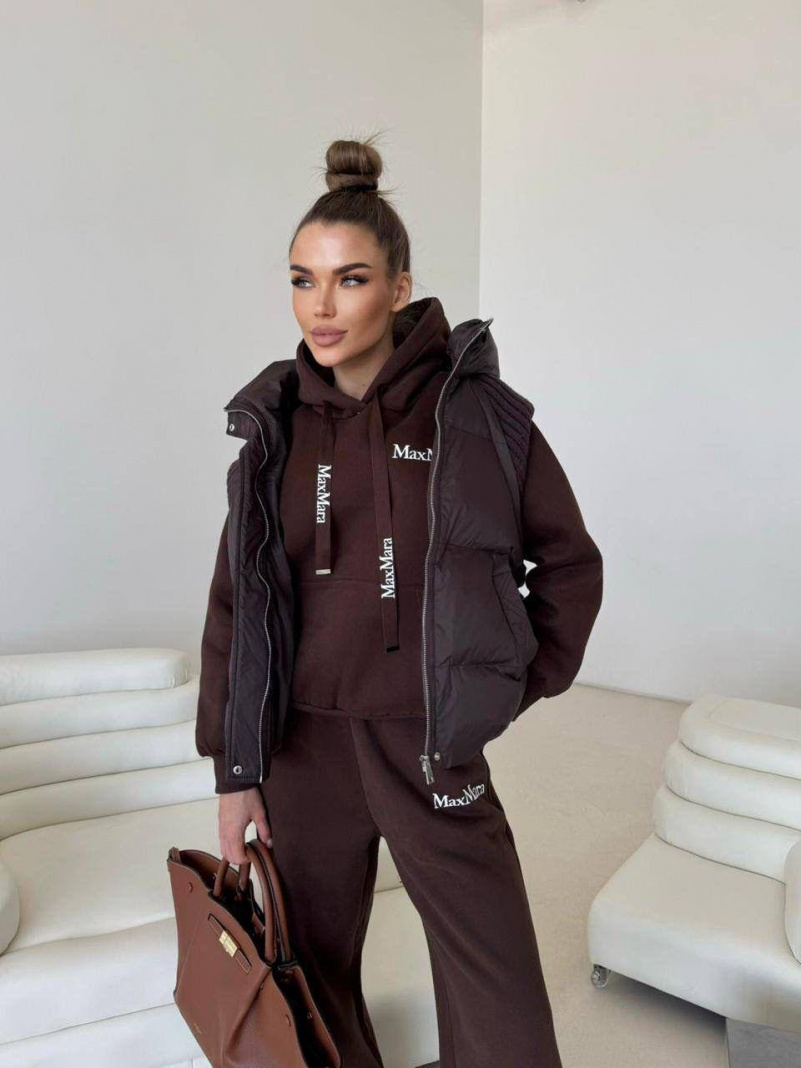 Max Mara Женский костюм тройка на флисе premium