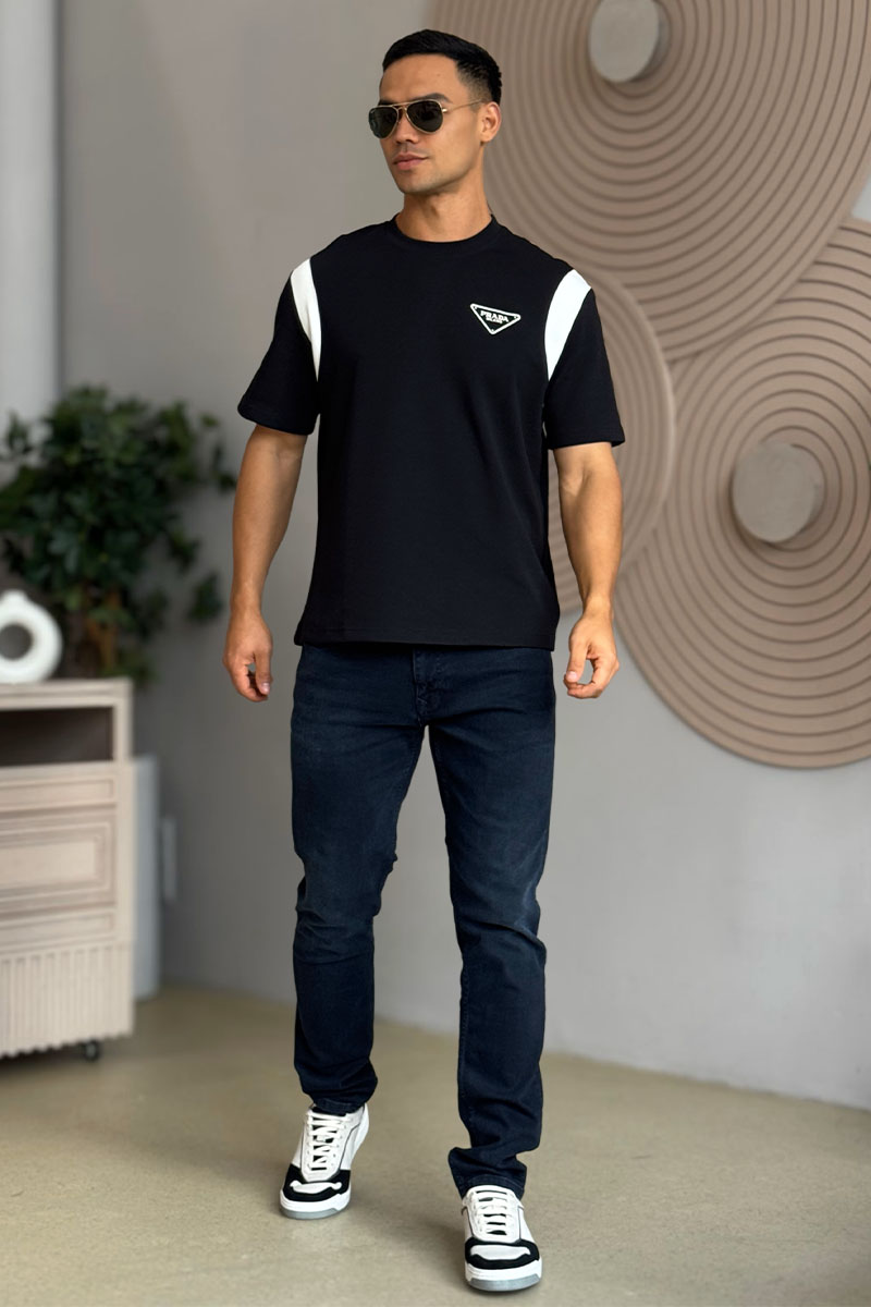 Prada Мужская футболка Milano - Black / White