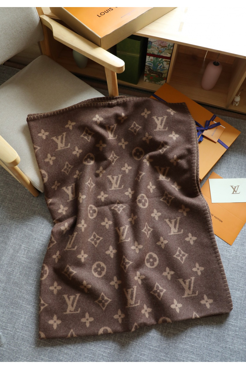 Lоuis Vuittоn Плед Neo Monogram premium 140x180 см - Brown