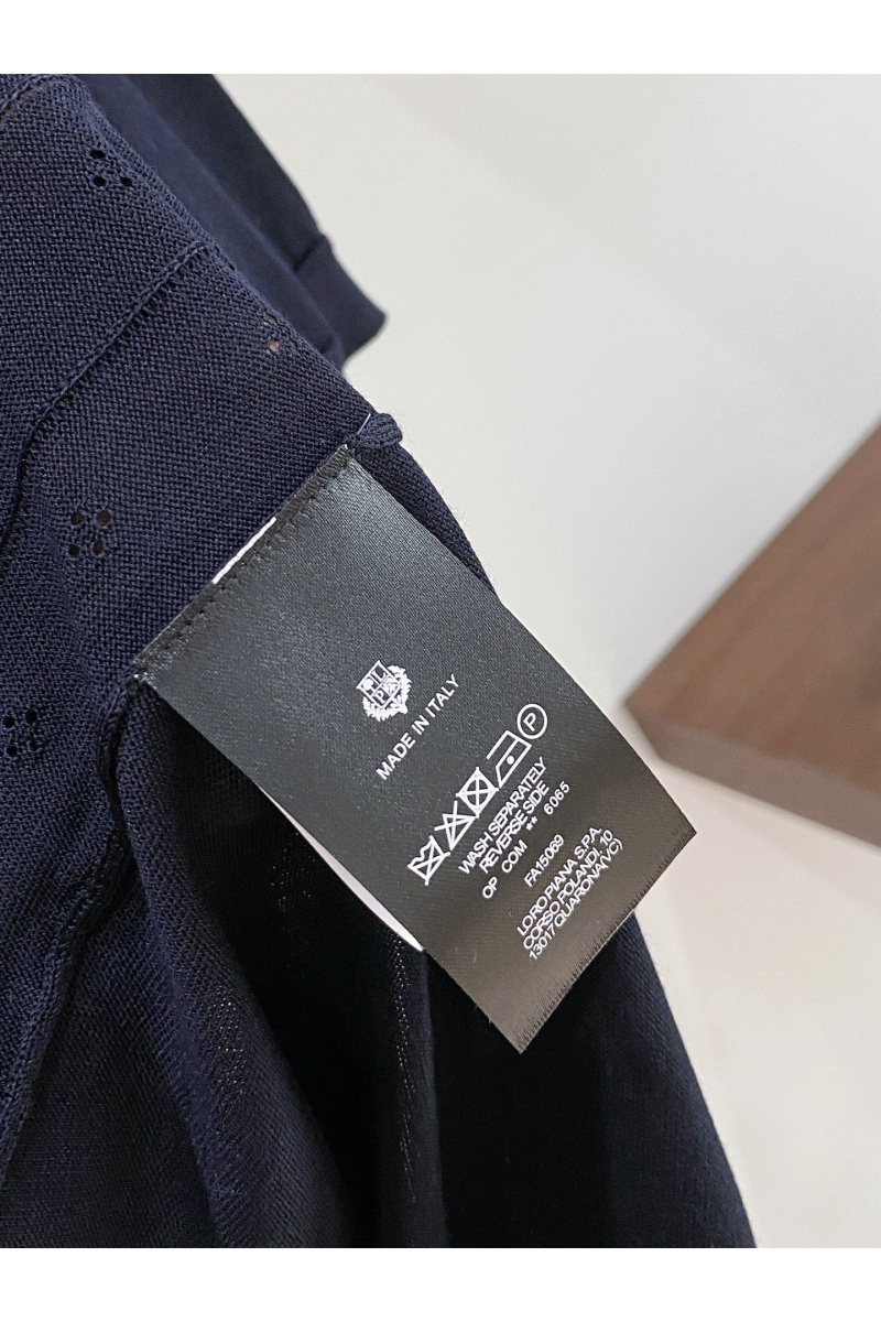 Loro Piana Мужское тёмно-синее поло premium