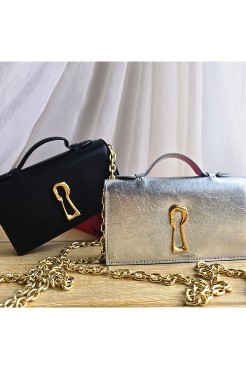 Schiaparelli Кожаная сумка клатч 19x11 см