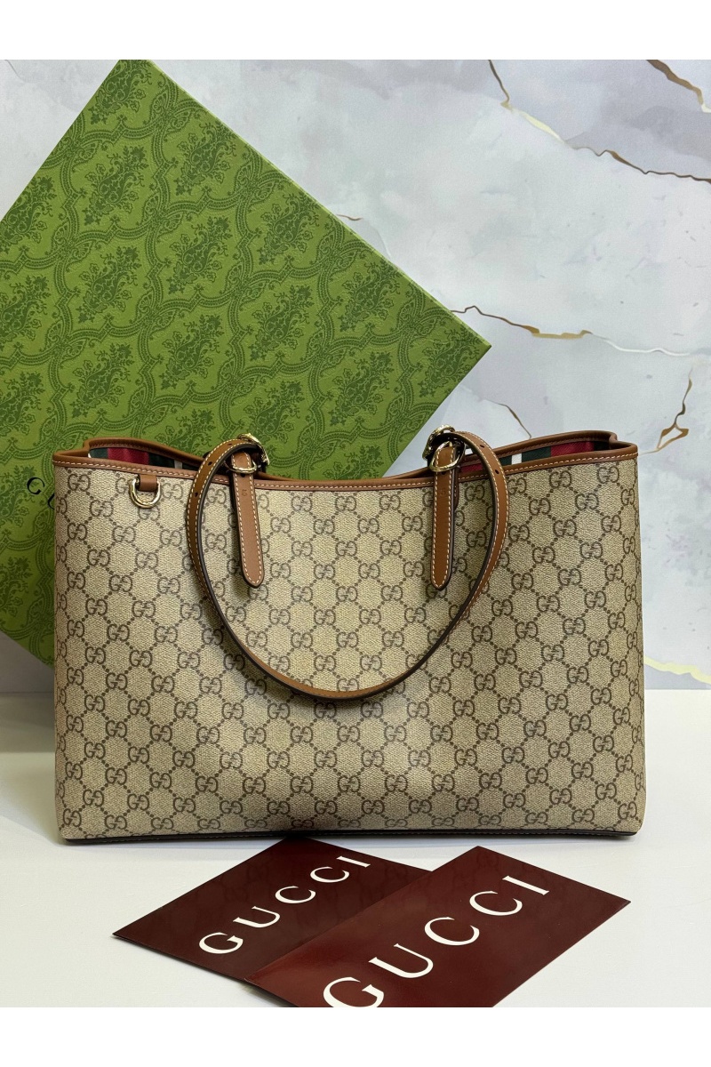 Gucci Кожаная сумка GG Emblem premium 38x25x15 см