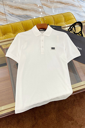 Мужское поло Premium - White