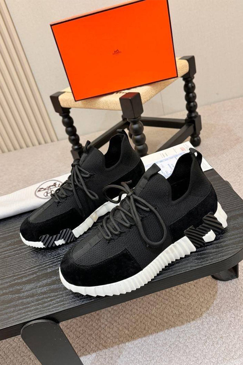 Hermes Текстильные кроссовки lift slip-on