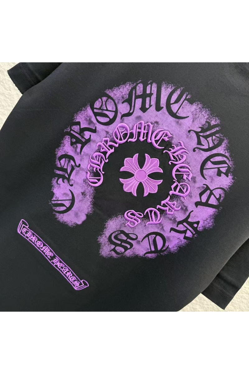 Chrome Hearts Чёрная оверсайз футболка premium