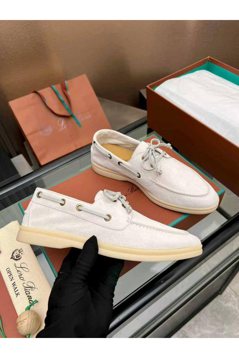 Loro Piana Женские замшевые лоферы premium