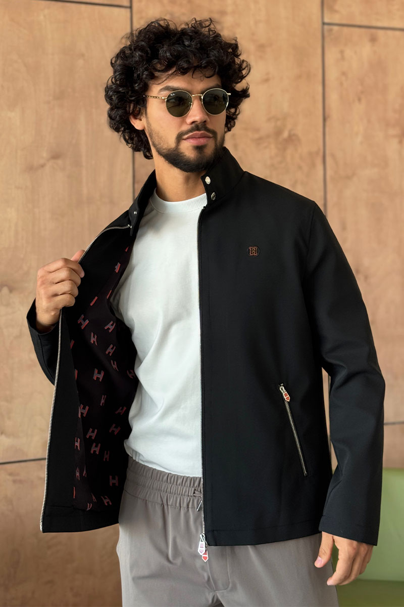 Hermes Мужская чёрная куртка 