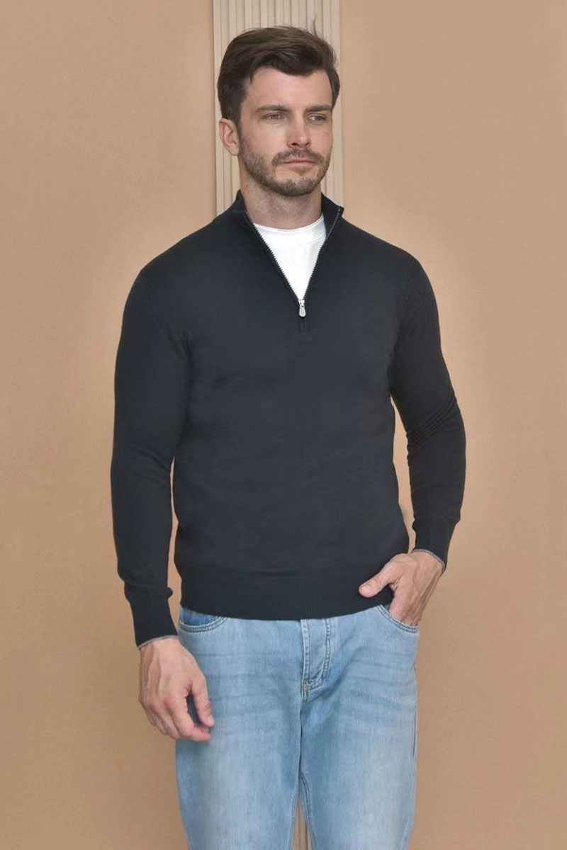 Designer Кашемировый свитер Premium - Black Grey