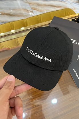 Бейсболка чёрного цвета logo-embroidered