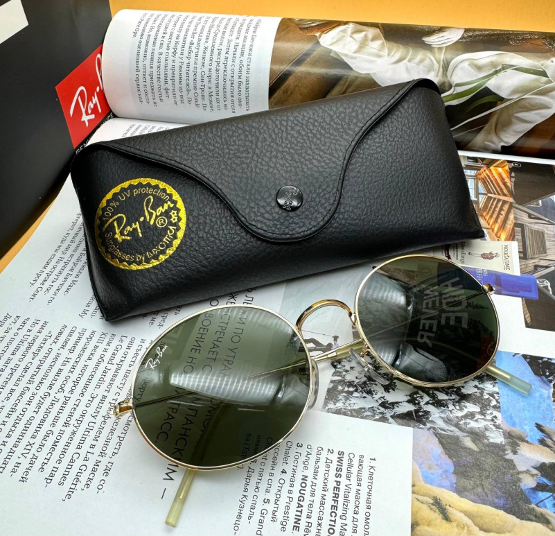 Ray Ban Солнцезащитные очки Oval Metal - Green