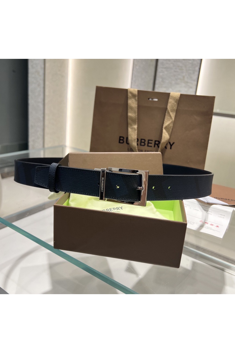 Burberry Кожаный ремень Check TB premium