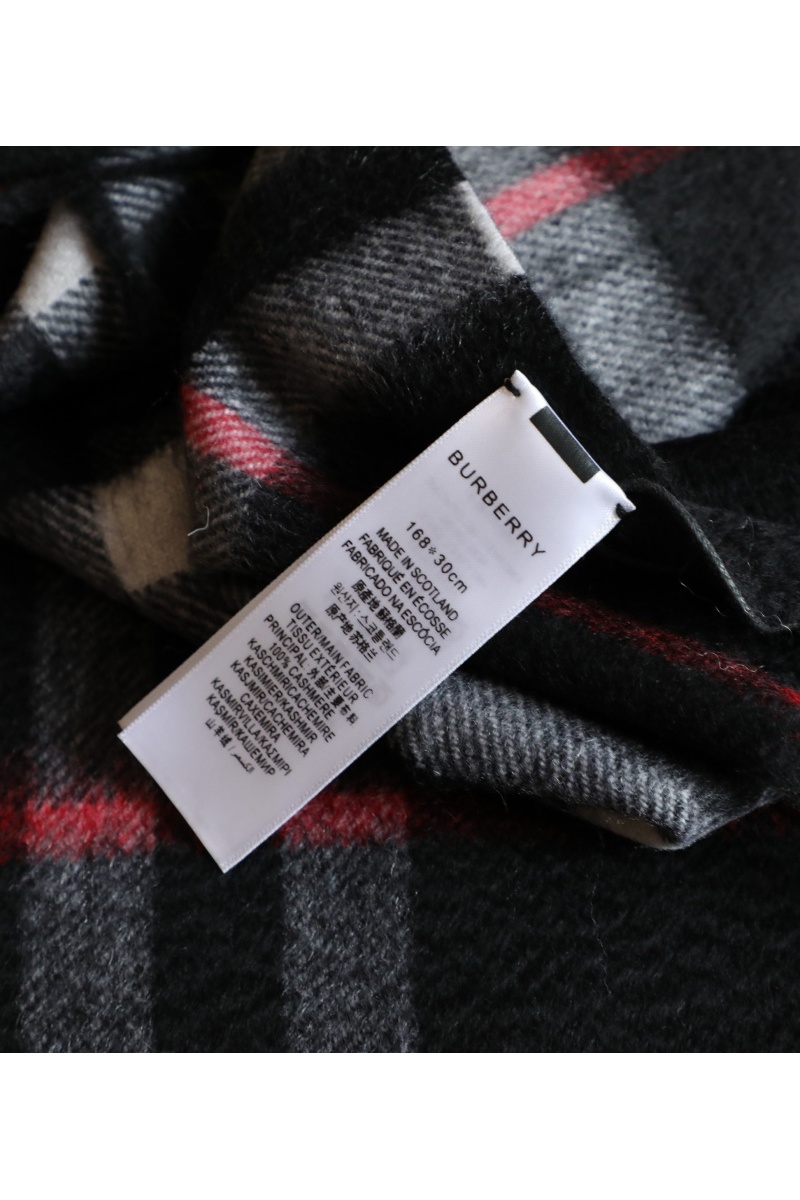 Burberry Шарф Check premium 168x30 см - Black