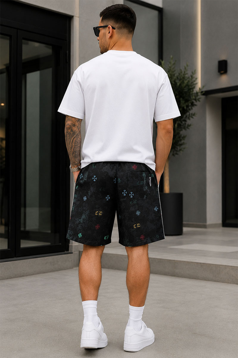 Chrome Hearts Мужские чёрные шорты premium